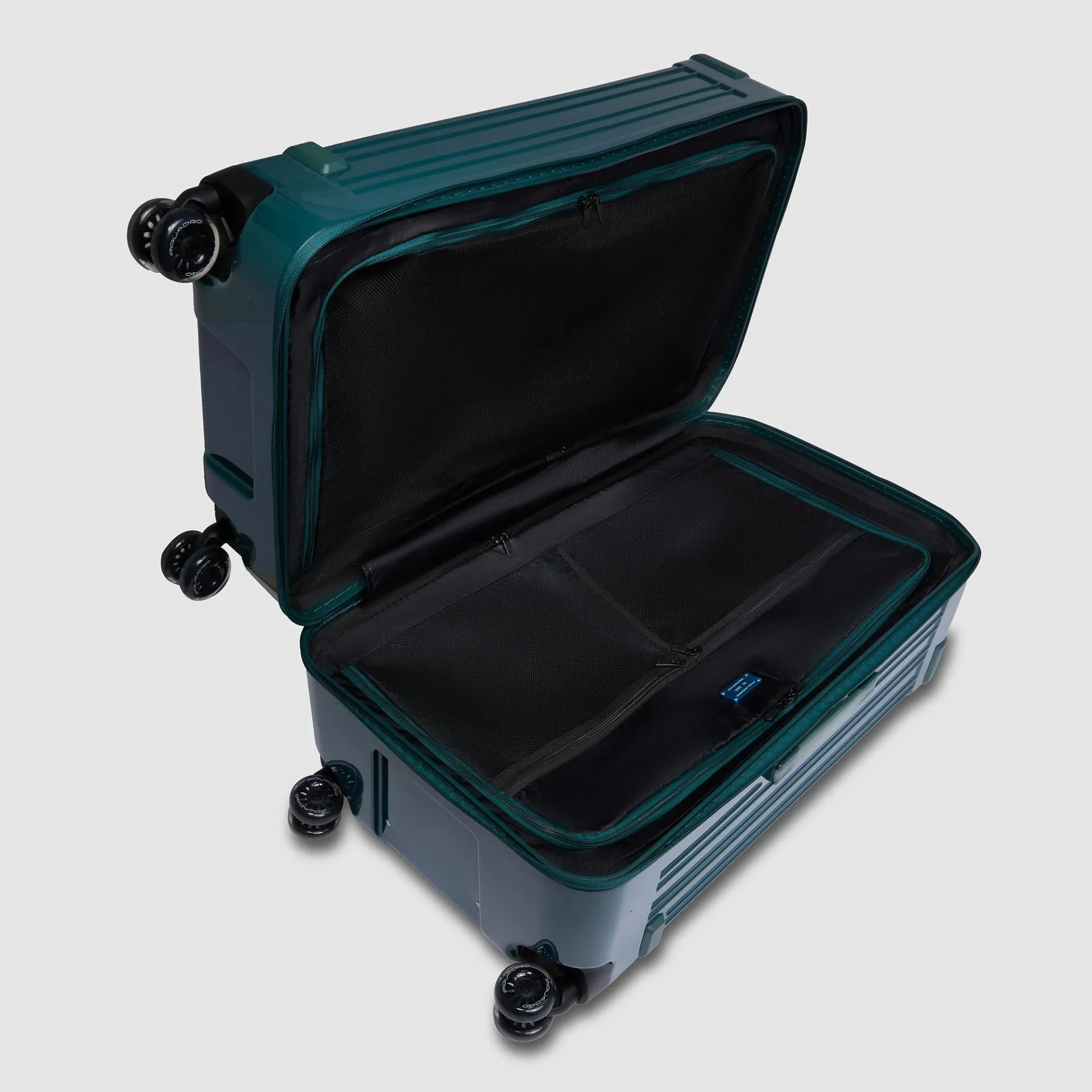 Жёсткий чемодан на 4 колёсах с замком TSA Piquadro BV6699POP/VE, зелёныйphoto3