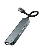 Адаптер VLP Infinity USB-C Hub 5 в 1, серебряный