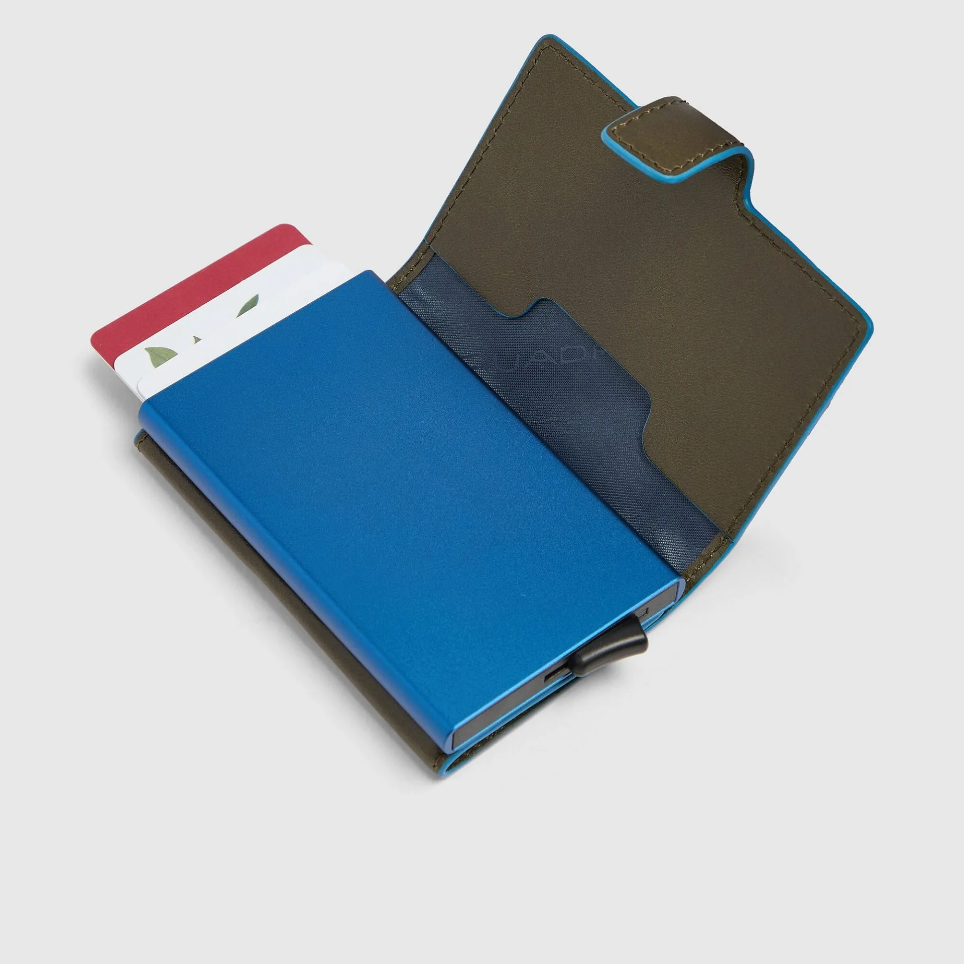 Автоматический кардхолдер с RFID-защитой Piquadro PP5649B2BLR/VE, зелёныйphoto2
