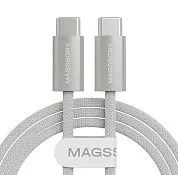 Кабель Magssory Line C 60W USB-C, 1,5 м White
