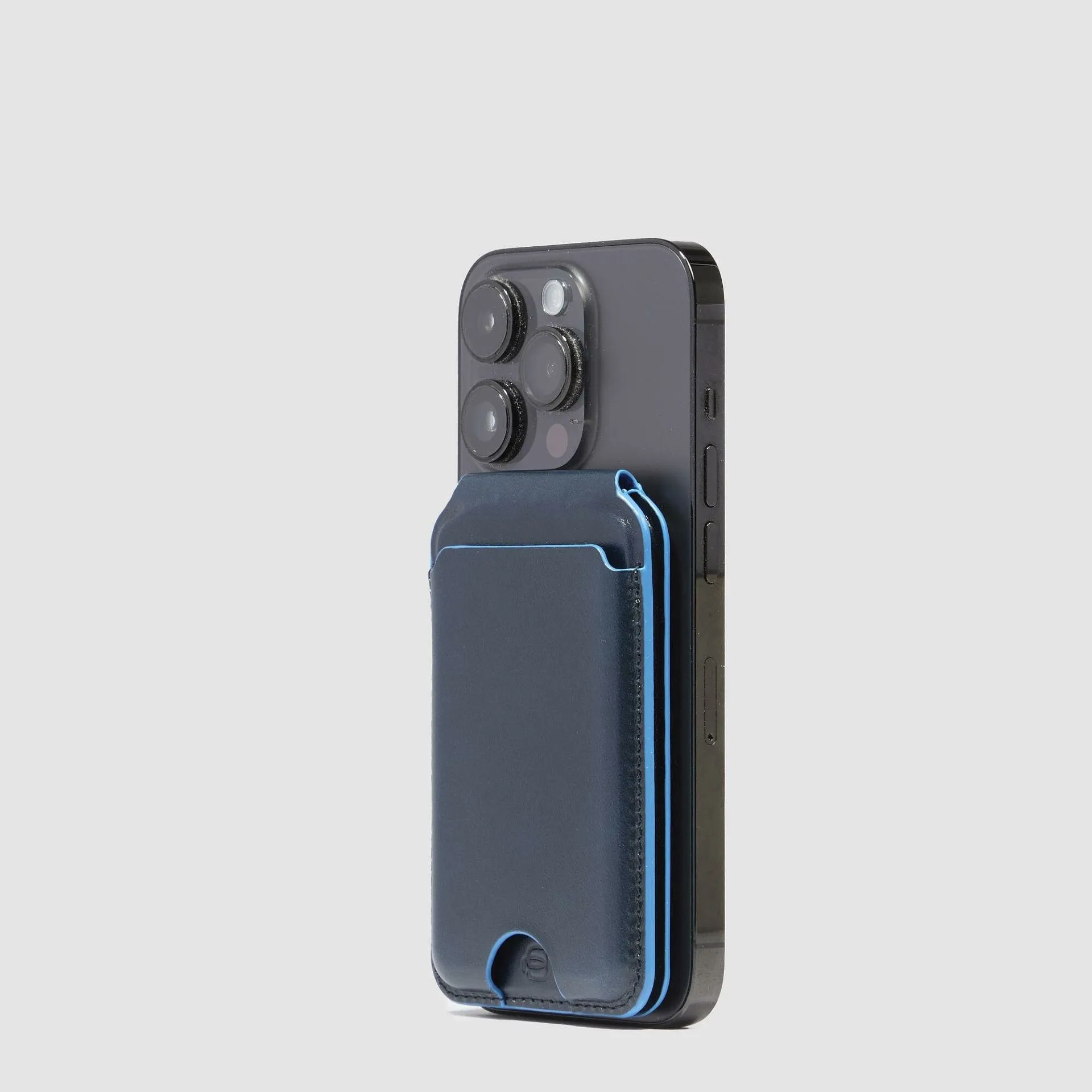 Кожаный картхолдер MagSafe с трекером Find My Piquadro AC6717B2/BLU2, синийphoto2