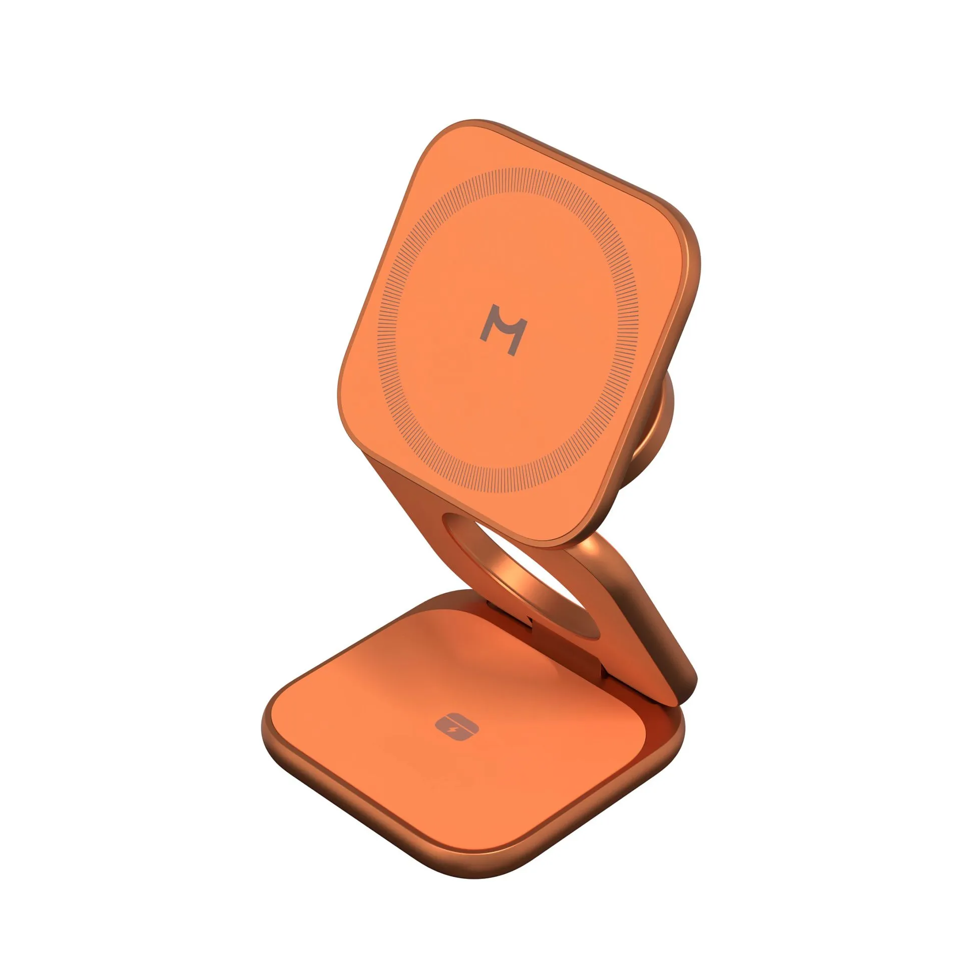 Складное беспроводное зарядное устройство 3 в 1 Magssory Fold Ultra для Apple Orangephoto5
