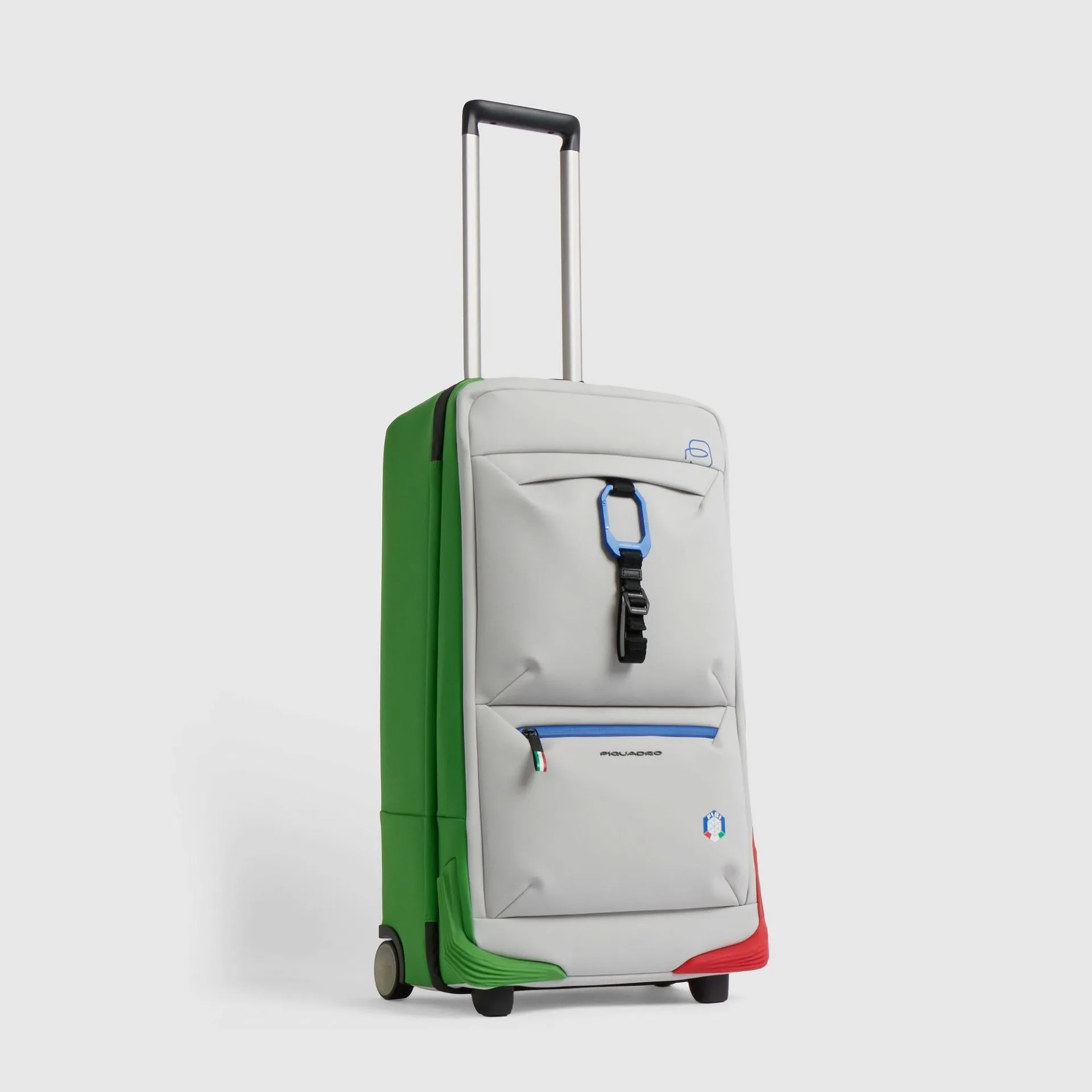 Дорожная сумка на колёсах из прорезиненной ткани Piquadro x FISI Piquadro BV6376C2OWFI26/BRV, белыйphoto1