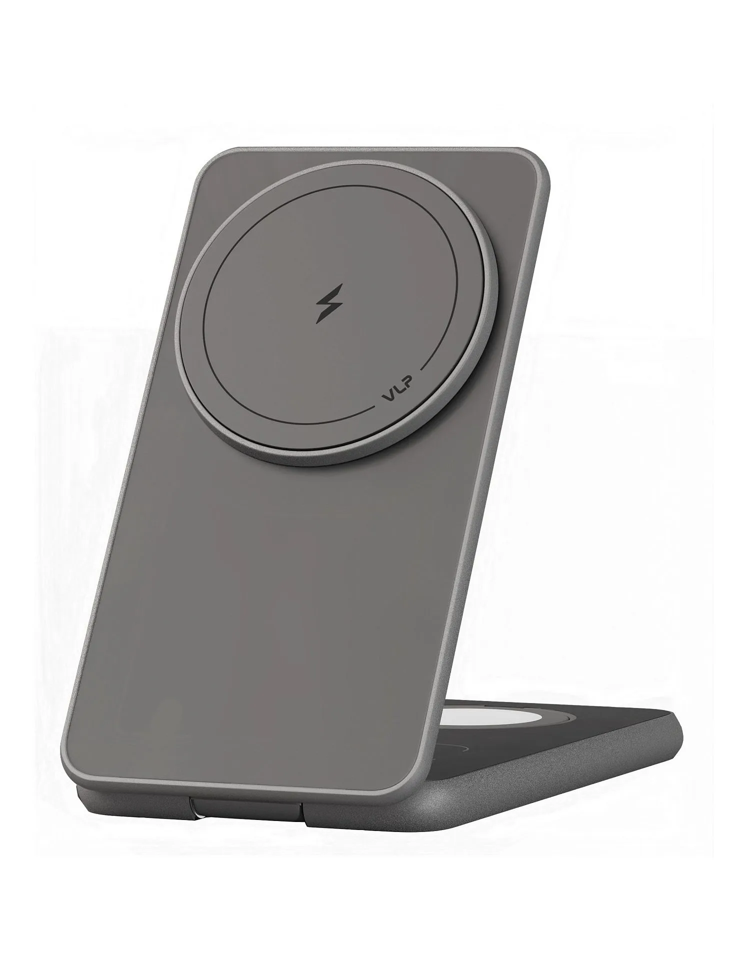 Беспроводное зарядное устройство VLP Alum Power Pro для Apple, натуральный титанphoto0