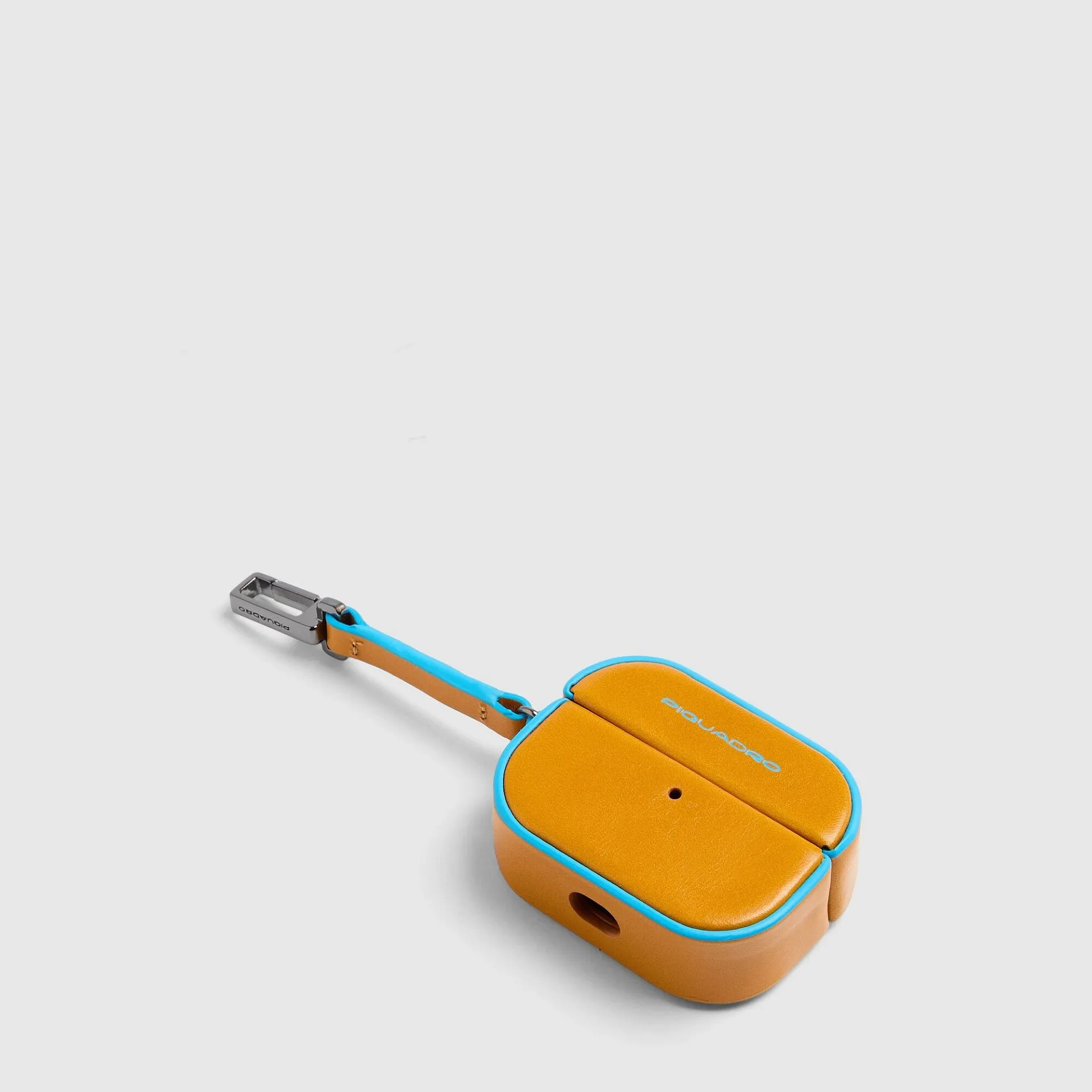 Кожаный чехол для AirPods Pro с кольцом Piquadro AC5308B2/G, жёлтыйphoto0