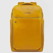 Кожаный рюкзак для ноутбука 15,6" Blue Square Piquadro CA6593B2/G, жёлтый