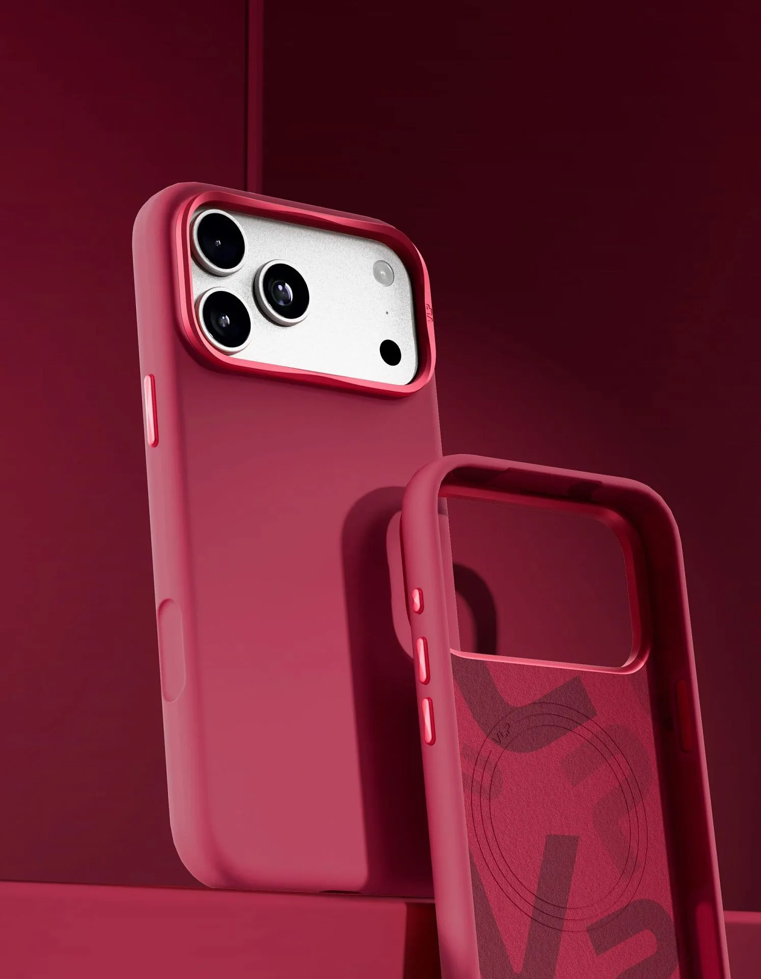 Чехол защитный VLP Aster Pro Case с MagSafe для iPhone 18 Pro, красныйphoto1