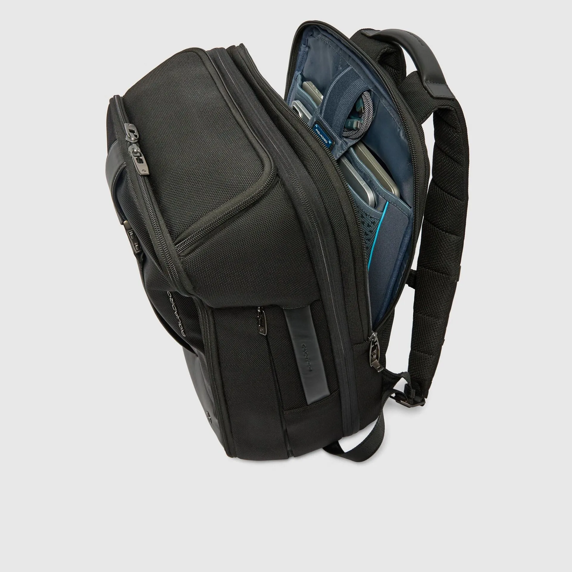 Рюкзак для ноутбука 17" со сканером отпечатка пальца Piquadro CA7405PQ6/N, чёрныйphoto3