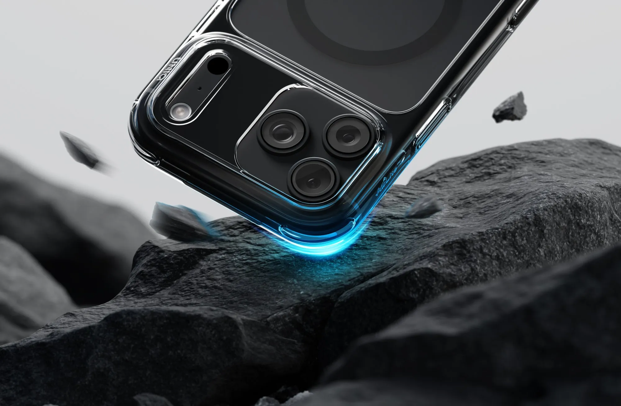 Чехол UNIQ LifePro Xtreme Tinsel для iPhone 18 Pro, прозрачный с блестками (clearglitter)