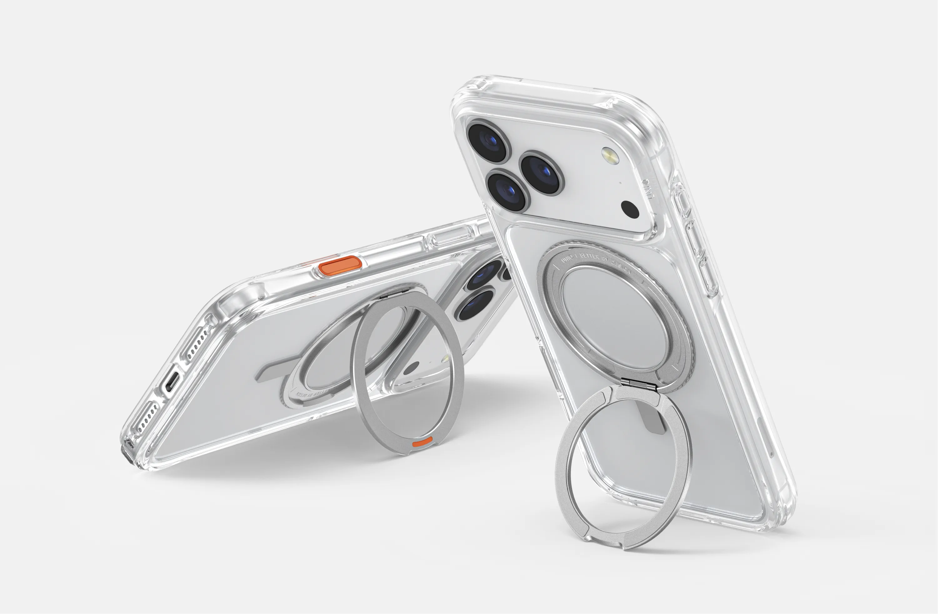 Чехол UNIQ Swivix 360 для iPhone 17, прозрачный (Clear)