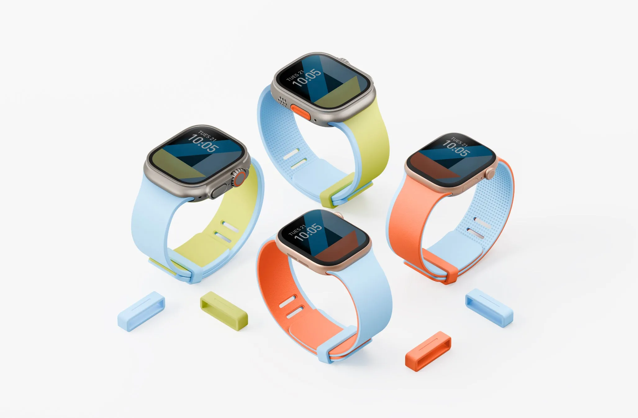Ремешок UNIQ Revix IV PANTONE Edition для Apple Watch 42/41/40 мм, синий (Terratone Bluesurge)