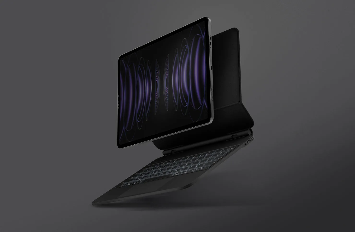 Чехол-клавиатура UNIQ Venno Pro для iPad Pro 11" (M4-M5), черный (Black)
