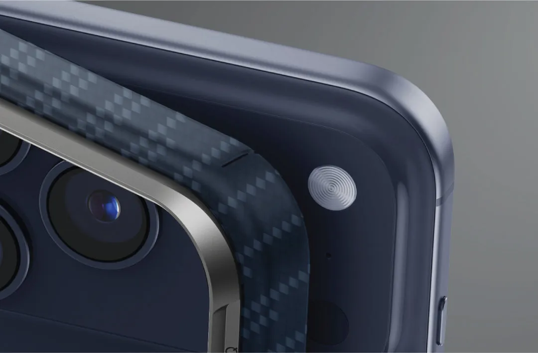 Чехол UNIQ Keva Edge для iPhone 17 Pro, синий (Trance Blue)