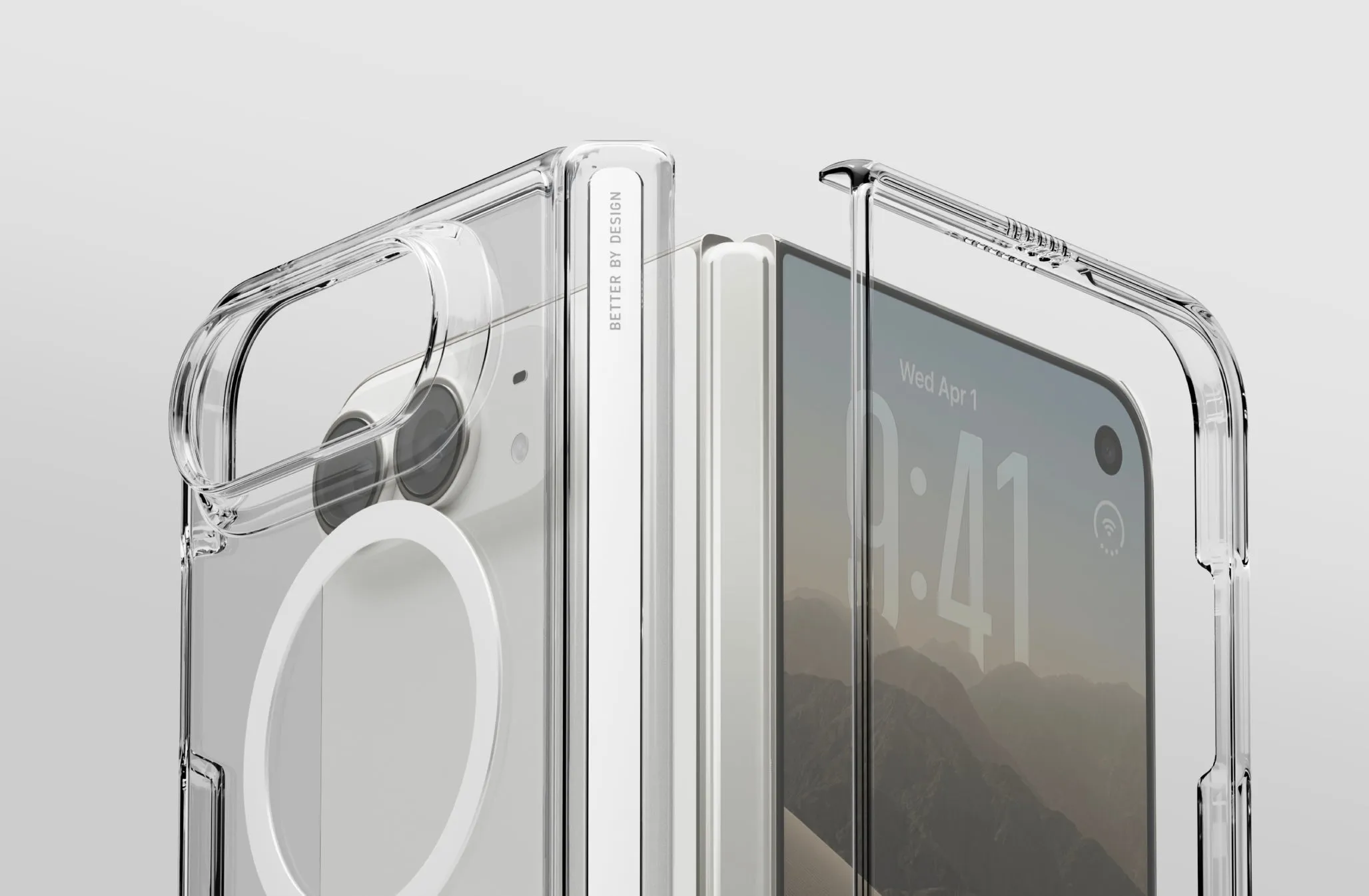 Чехол UNIQ LifePro Xtreme MagClick для iPhone Duo, прозрачный (crystalclear)