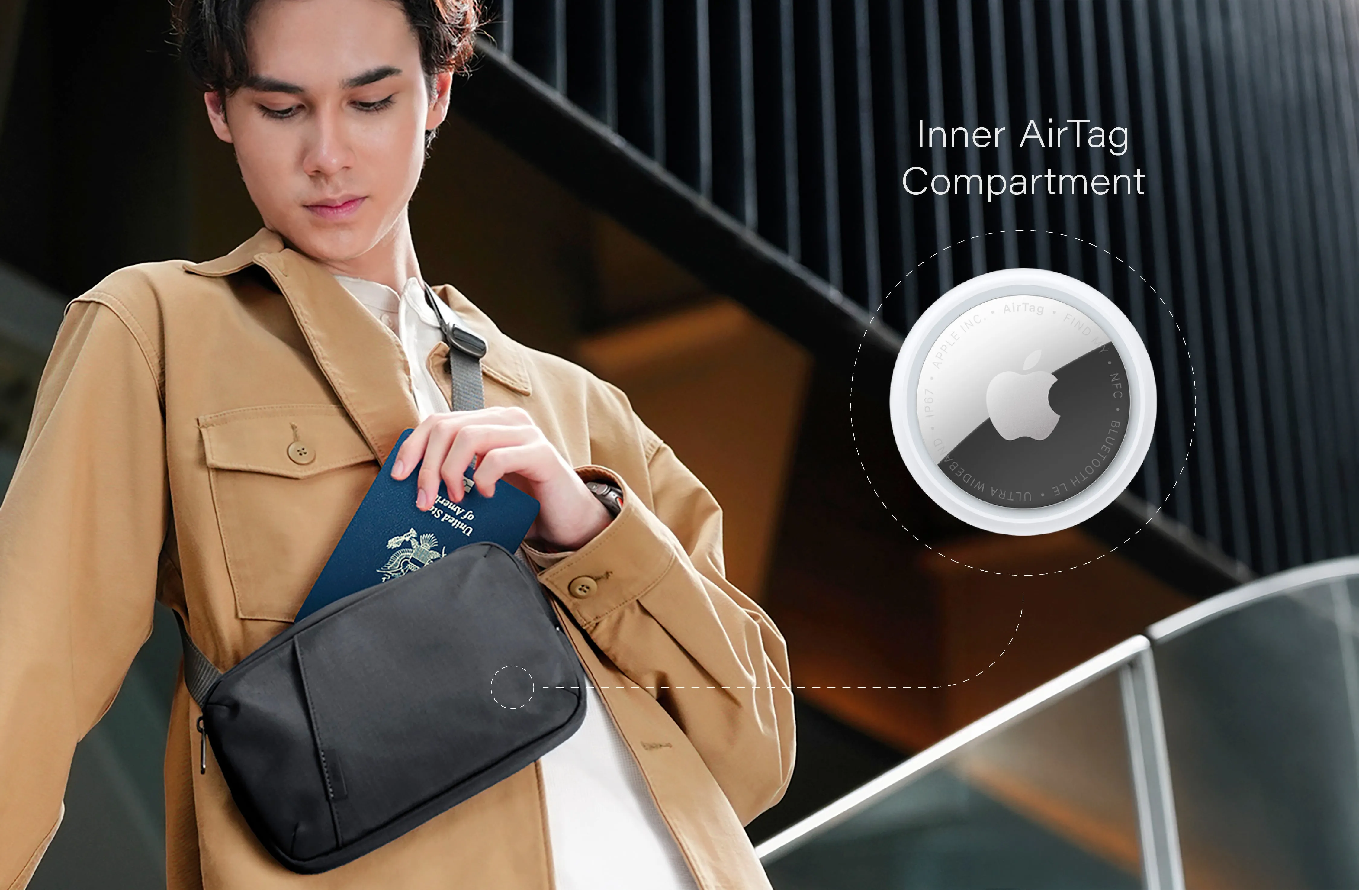 Сумка UNIQ Arden Voyage 1,5 л, черный (Midnight Black)