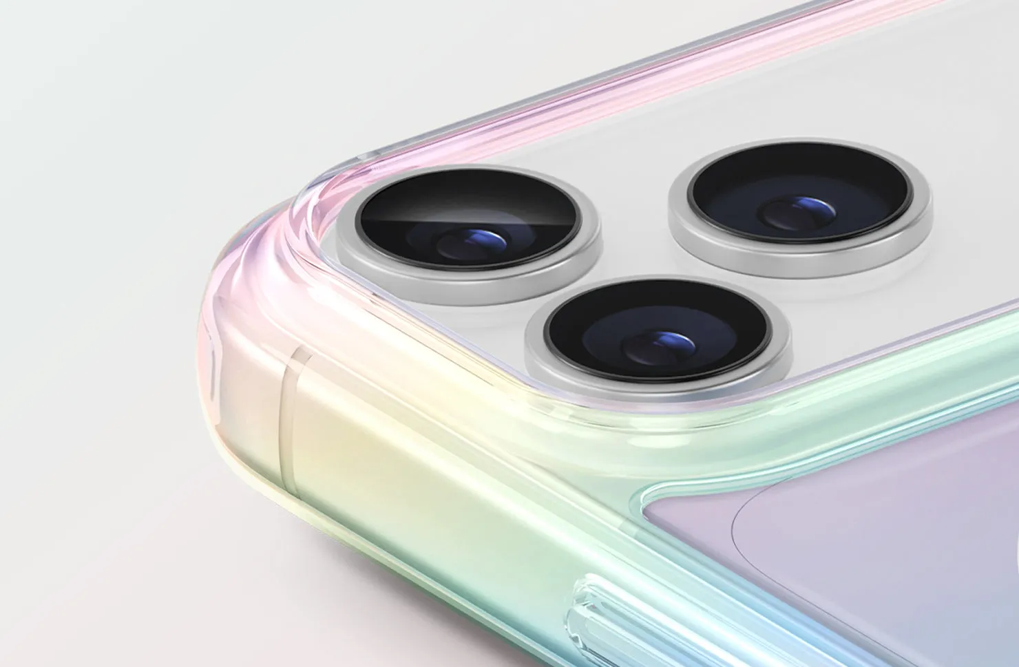 Чехол UNIQ Iridescia для iPhone 17, голографический (Holo Quartz)