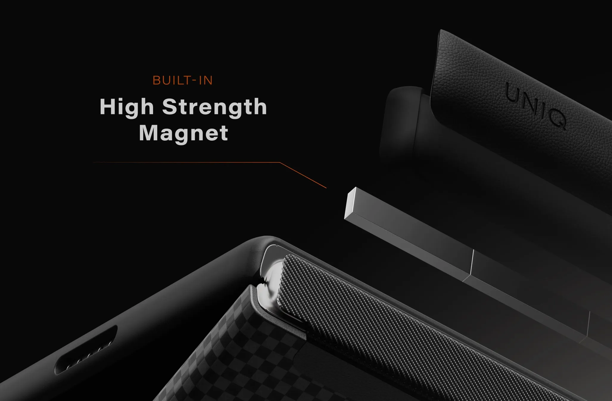 Чехол UNIQ Keva Edge для iPhone Duo, черный (black)