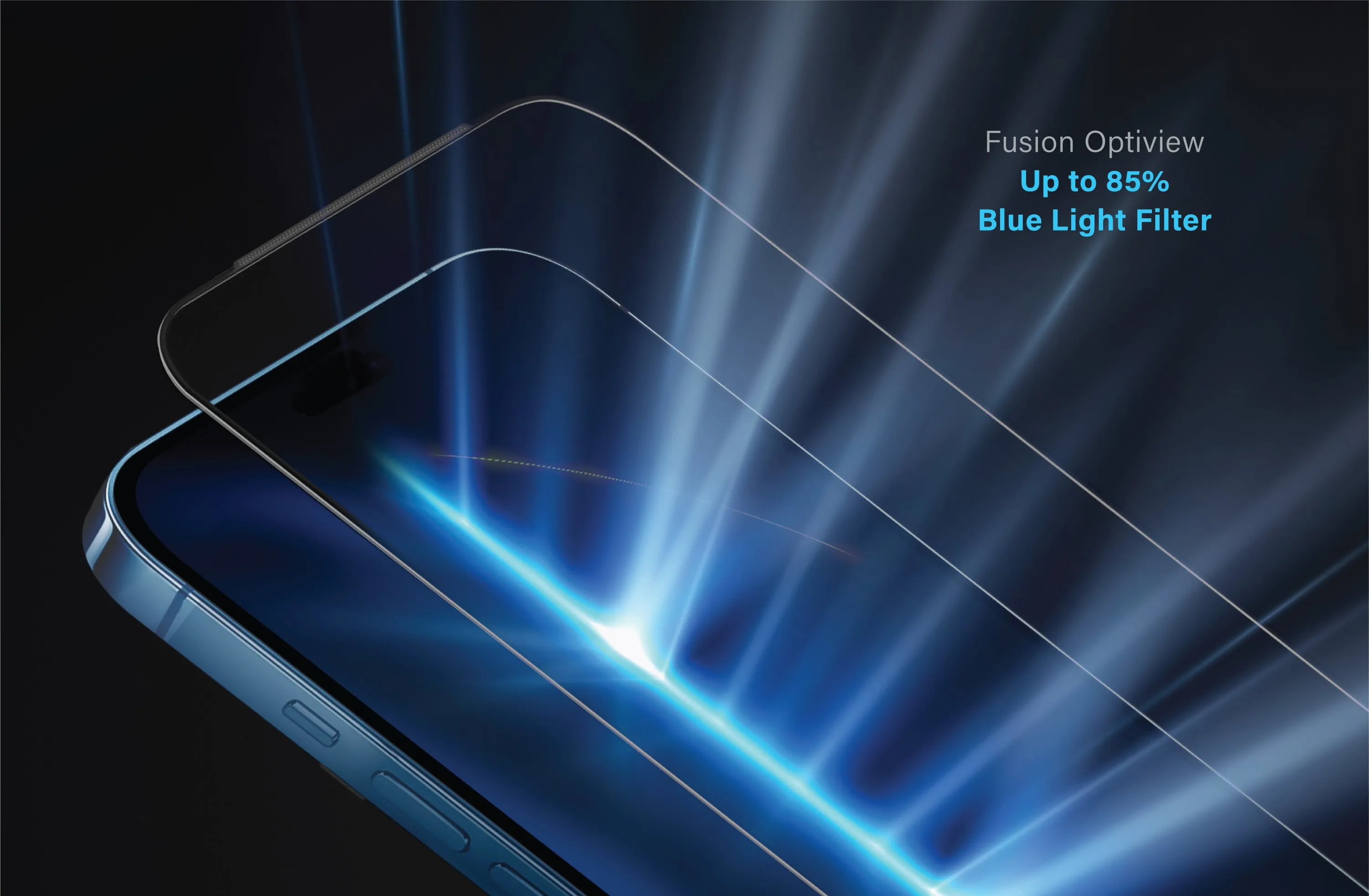 Защитное стекло UNIQ Optix Vision™ OptiView Anti-Blue Light для iPhone 18 Pro Max
