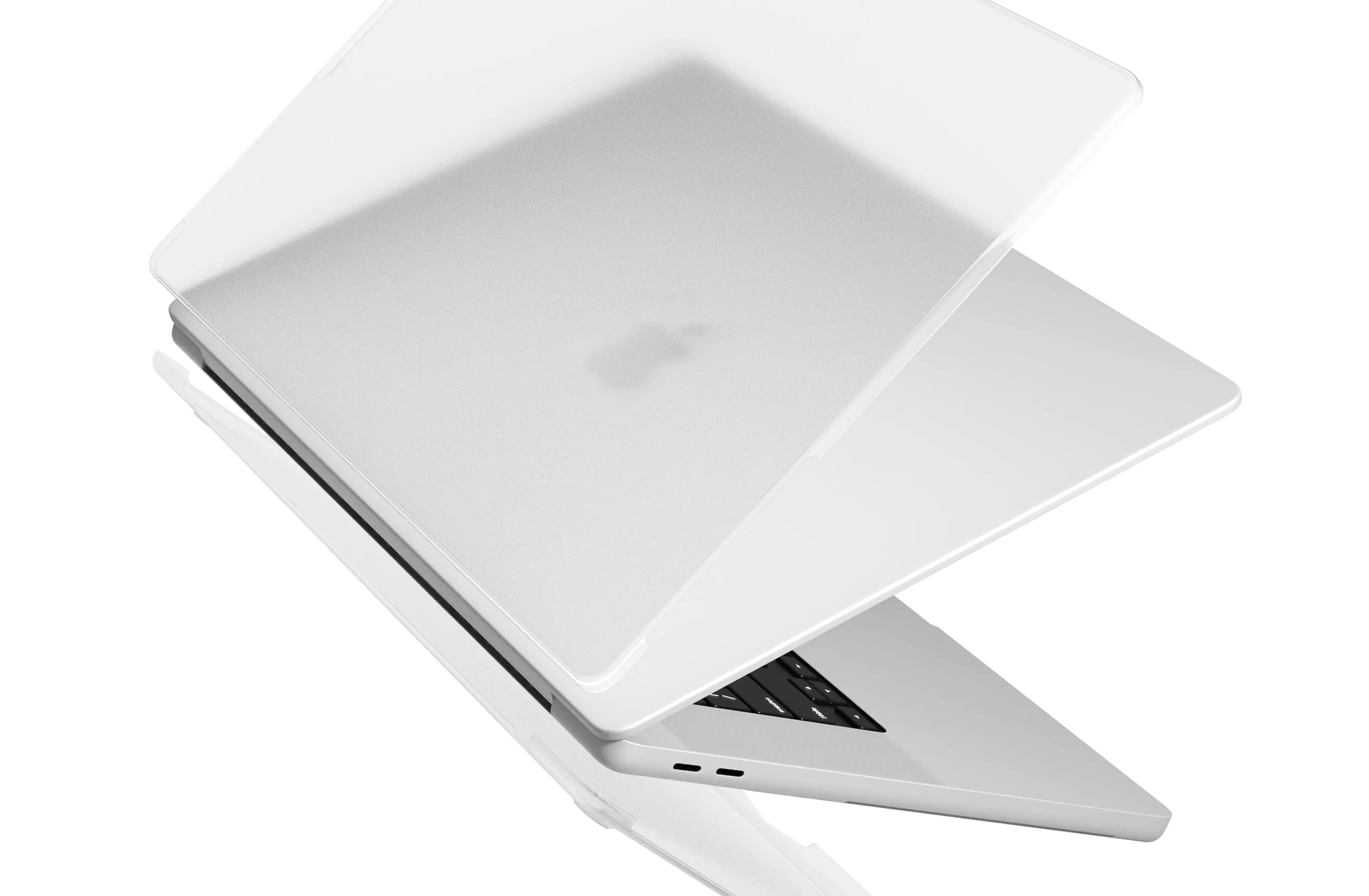 Чехол UNIQ Claro для MacBook Pro 14" (M1-M5 PRO/MAX 2026), серый (Matte Smoke)