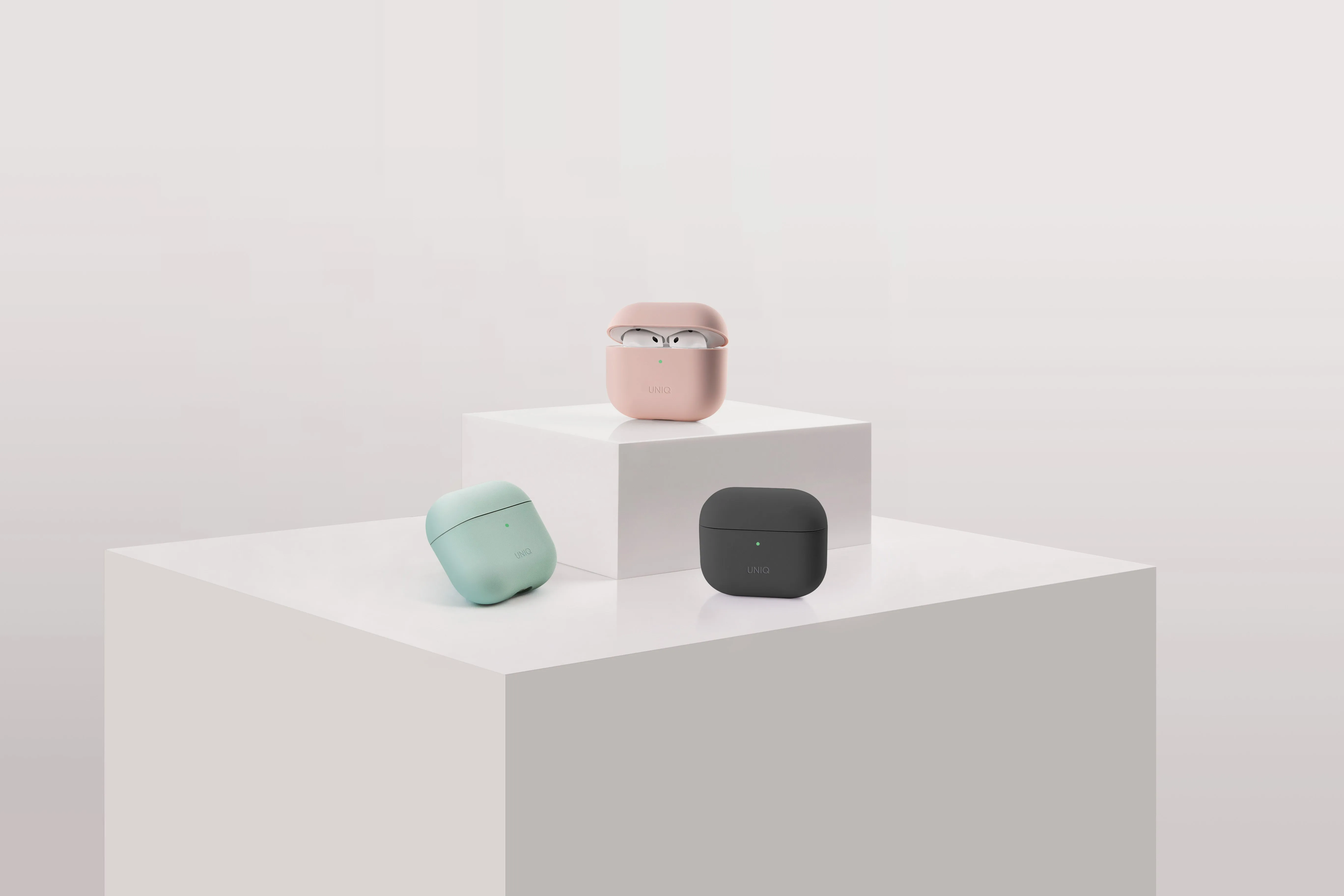 Чехол UNIQ Lino для AirPods 4 / AirPods 5, розовый (Pink)