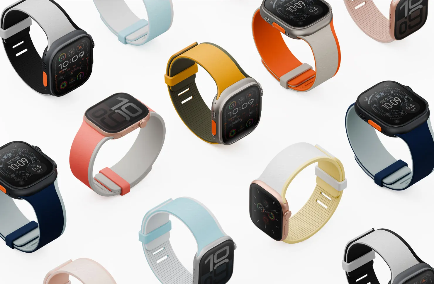 Ремешок UNIQ Revix IV для Apple Watch 42/41/40 мм, розовый (Petalpink Mistyrose)