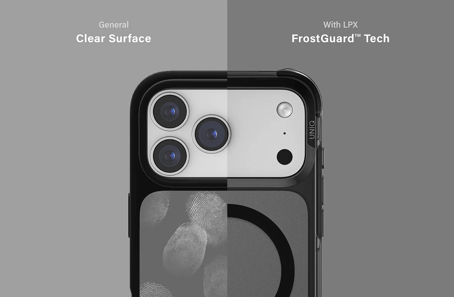 Чехол UNIQ LifePro Xtreme Anti-Fingerprint для iPhone 17, прозрачный (frostclear)