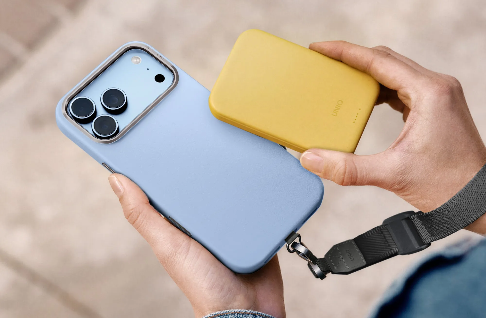 Чехол UNIQ Lyden для iPhone 18 Pro, черный (Dallas Black)