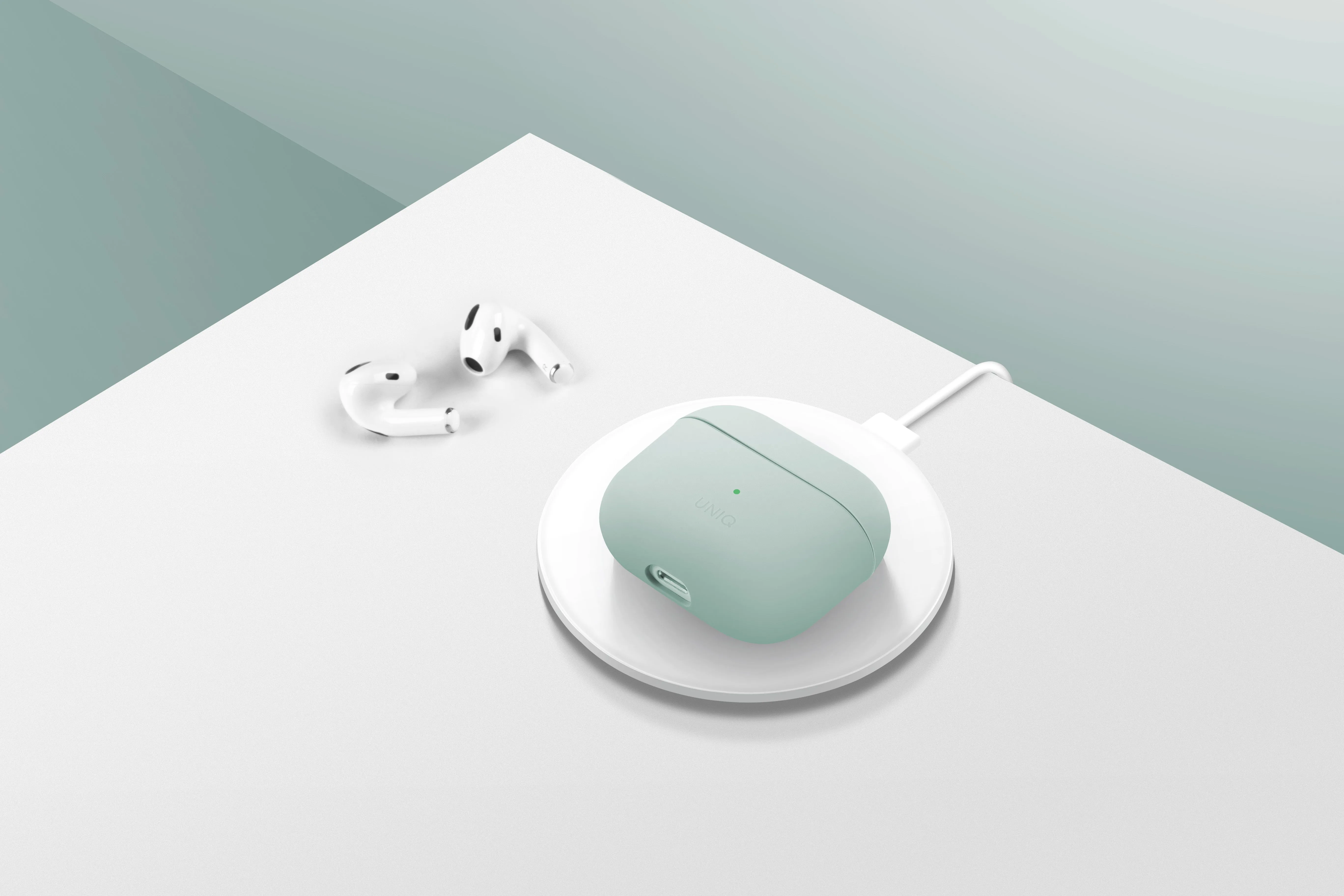 Чехол UNIQ Lino для AirPods 4 / AirPods 5, розовый (Pink)